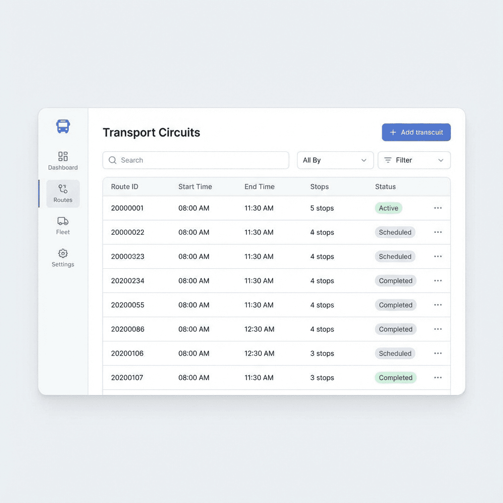 Gestion des circuits
